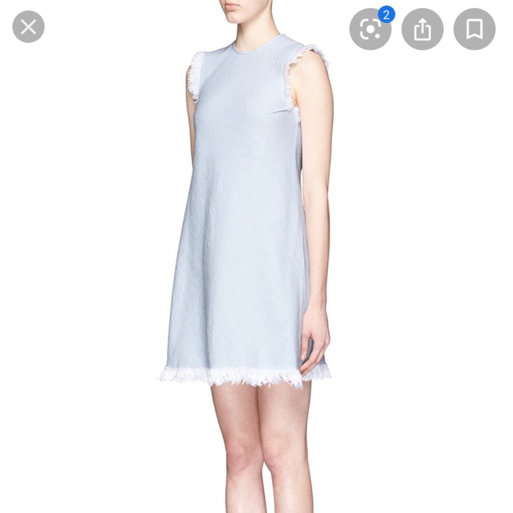T by Alexander Wang Sky frayed burlap dress